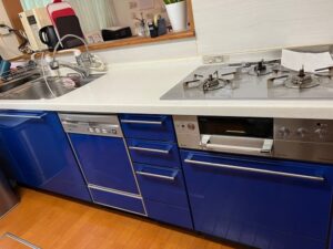 愛知キッチン取付け隊　食洗機の取外して収納　施工前